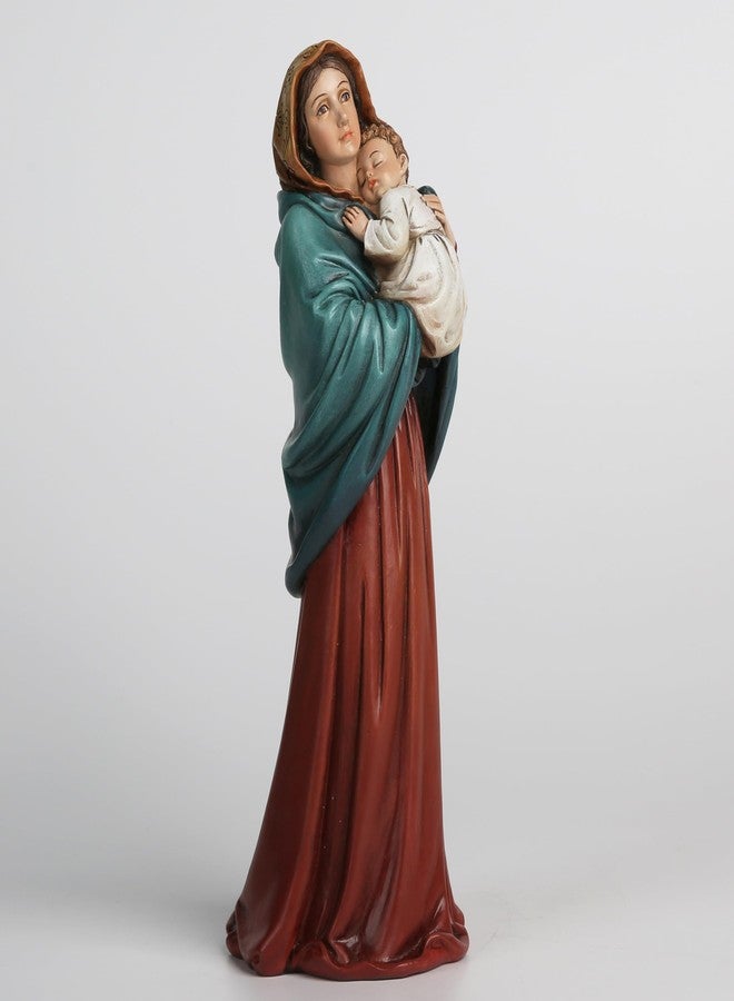 BC BUILDCLASSIC BC Catholic Madonna of The Streets Statue, Blessed Virgin Mary Figure, Holy Mother Home Décor, Religious Gift 9.2" H, Renaissance Sculpture Handmade by Buildclassic - Image 4